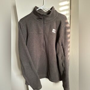 The North Face Taupe Green Half Zip Fleece